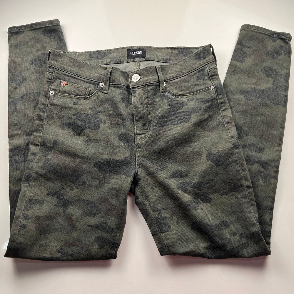 Hudson Jeans - Women's Camo Nico Mid-Rise Ankle Super-Skinny Jeans - SIze 29